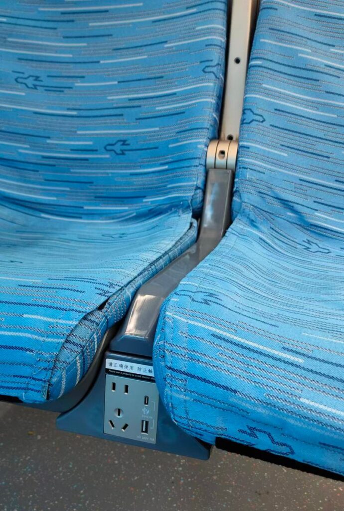 seat with charging port